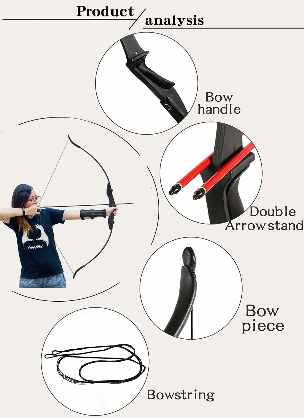 Amazon.co.jp: BZTANG アーチェリー リカーブテイクダウン 弓矢セット  