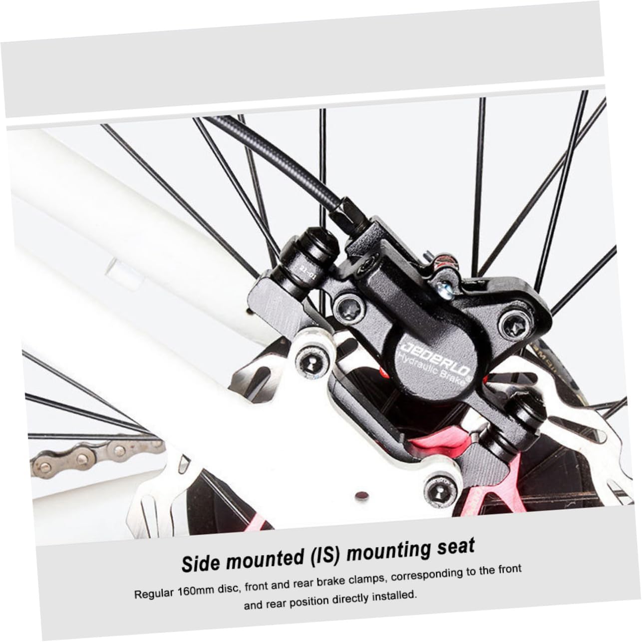 1Set Mountain Bike Disc Brake Set Hydraulic Brake Kit with Rotor Durable for Mountain Biking