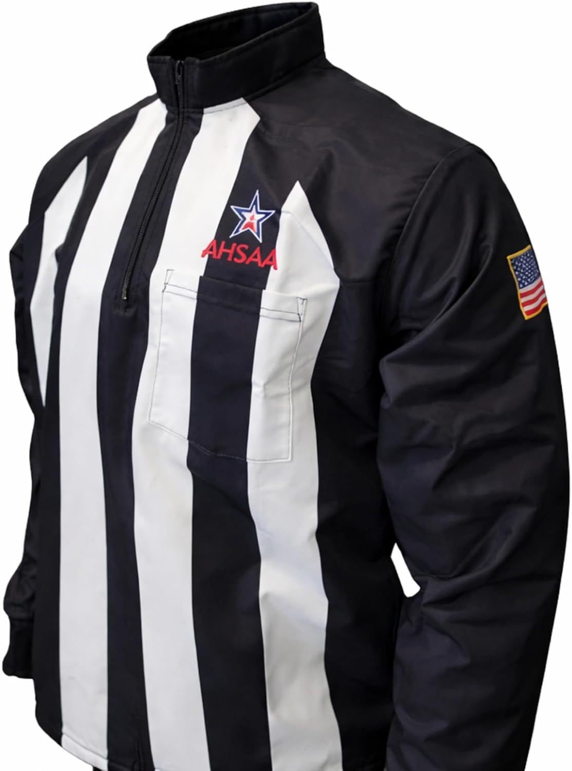 Smitty | USA-730-AL | Alabama AHSAA Dye Sublimated Cold Weather Long Sleeve Football Referee Shirt with USA Flag
