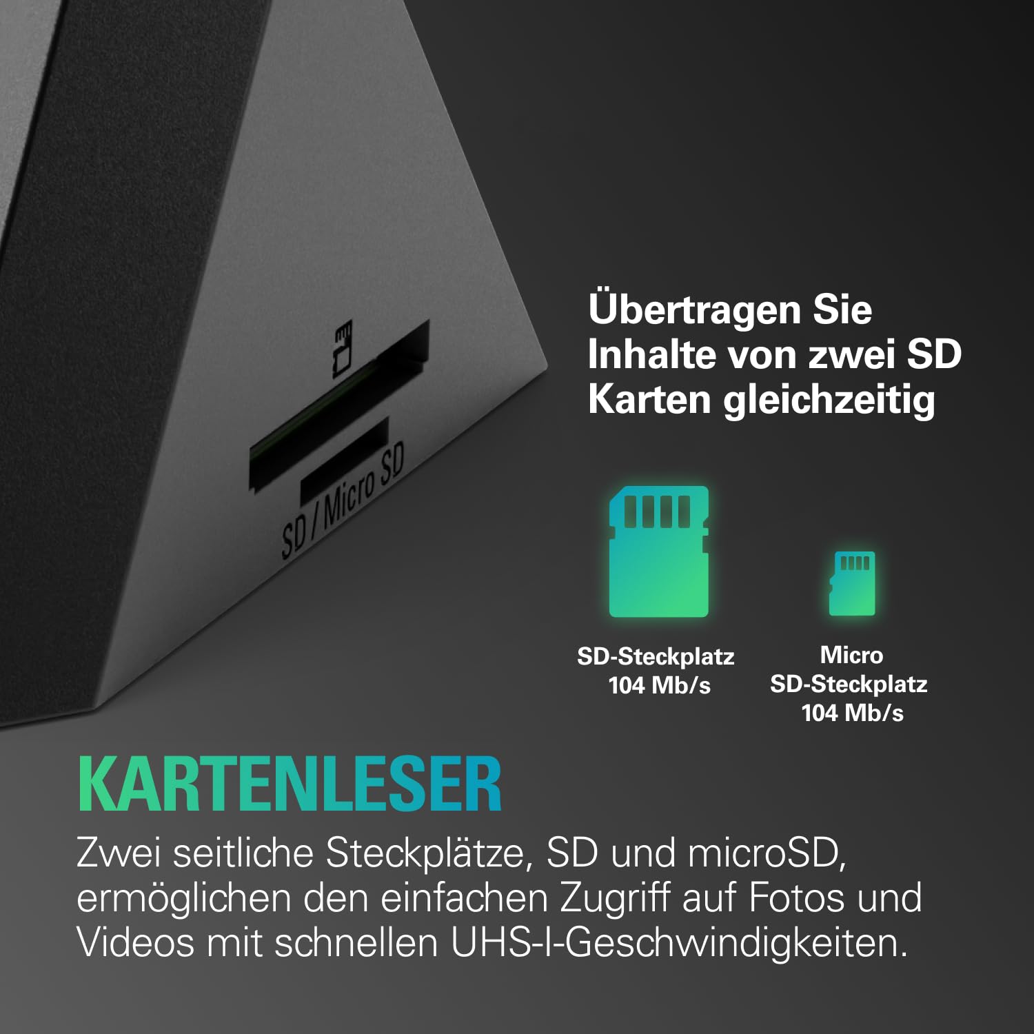Elgato USB Hub für Stream Deck +, Multiport-Adapter | 2x USB-A, 2x USB-C 5 Gb/s, SD-/microSD-Kartenleser, 100 W Power Delivery, PC/Mac