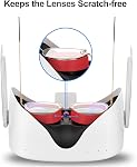SUPERUS Protecteur de lentilles anti-rayure en silicone - VR Verres Spacer Compatible pour Oculus Quest 2 - VR Accessoires Empêcher vos lunettes de scratching VR Objectifs (rouge)