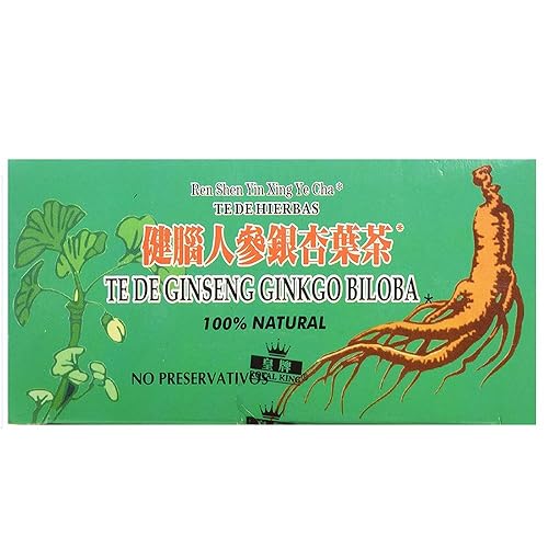 Vista 10 de Royal King Té de ginseng ginkgo biloba (20 bolsas)