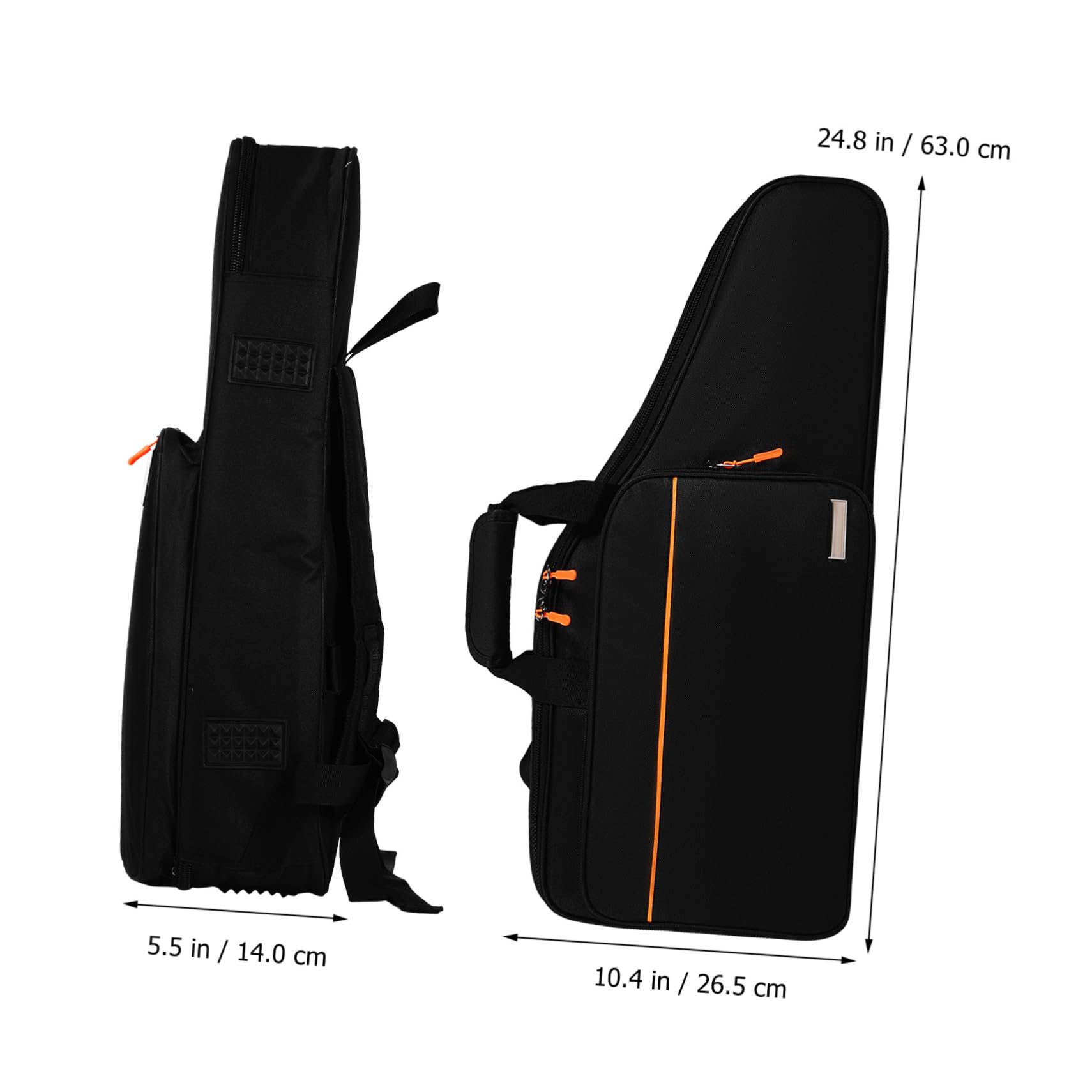 Bolsa para Saxofón Tenor con Mochila Acolchada de Tela Oxford Resistente Doble Correa para Transporte Cómodo y Espacio de Almacenamiento Seguro para Instrumentos Musicales