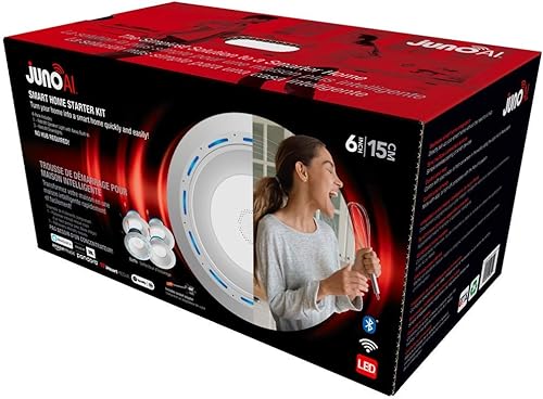 Miniatura 5 de Juno J6AI DB 10LM TUWH 90CRI 120 WWH JBL Strk Starter Kit deflector Downlight, anillo de ajuste blanco sin adaptador de enchufe