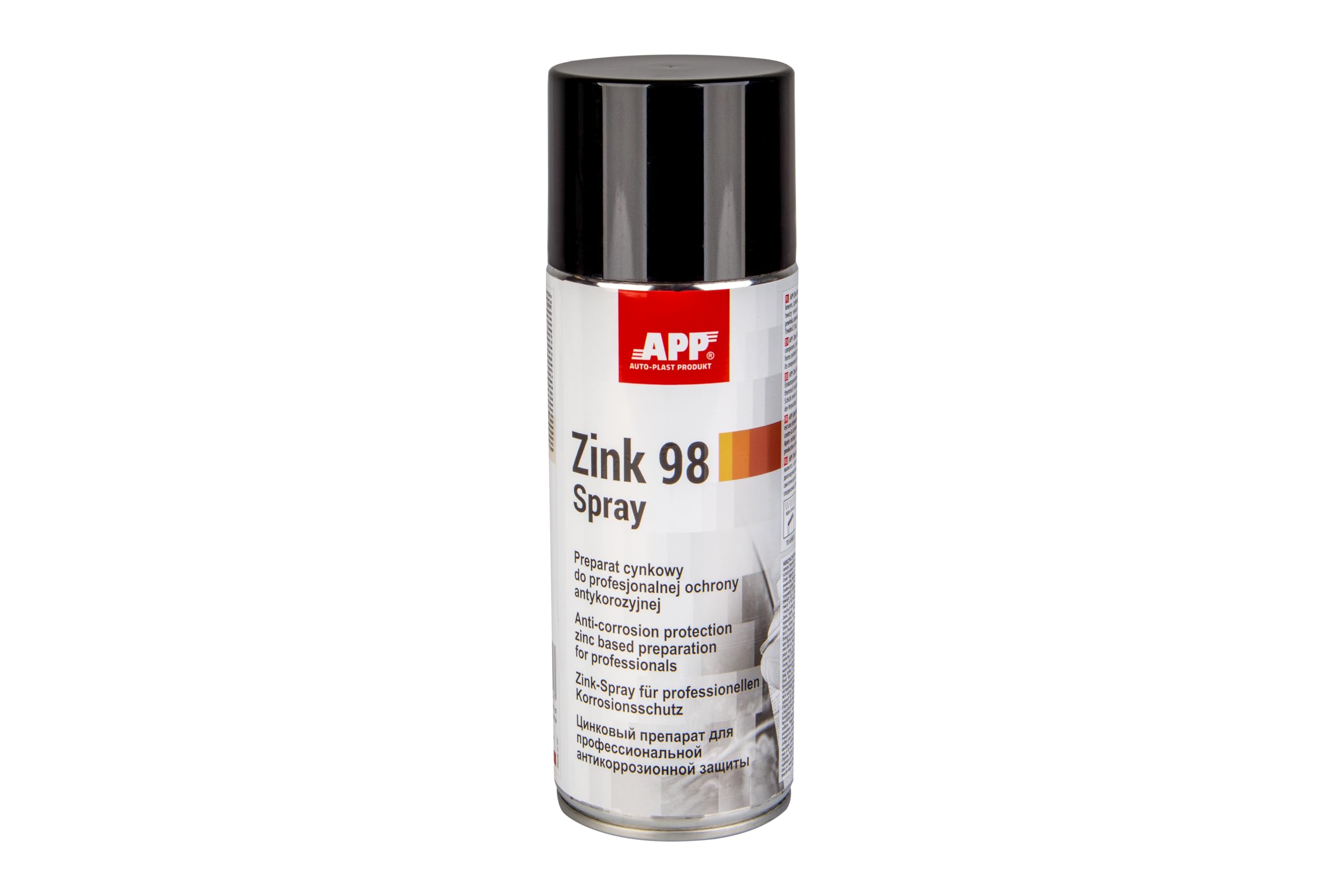 APP Zink 98 Spray - Bombe peinture antirouille pour metal Gris foncé 400 ml | Antirouille métal, protection anticorrosion pour métal, résistant à la chaleur, séchage rapidement