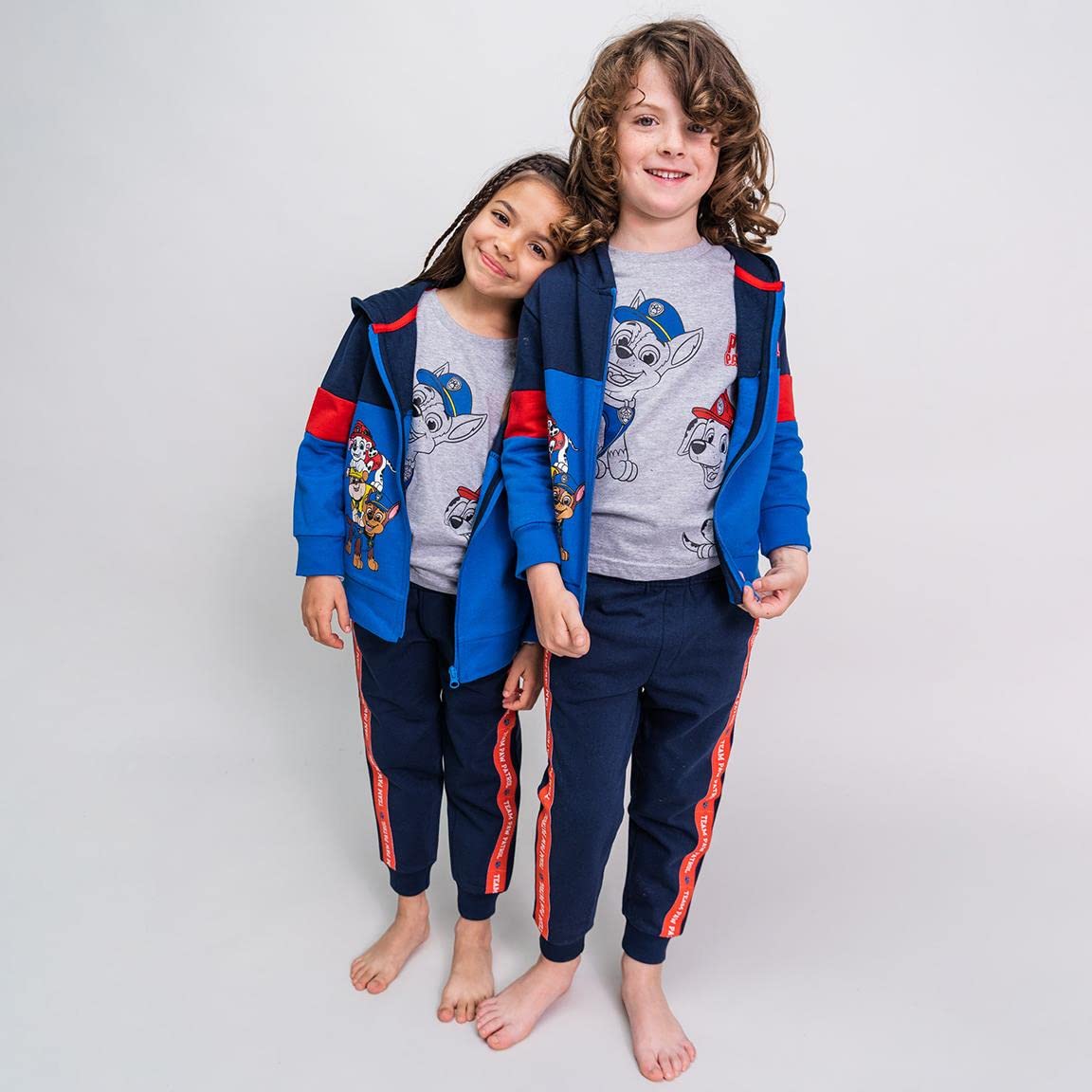 CERDÁ LIFE'S LITTLE MOMENTS Zestaw dresów Chłopcy Szandal Patrol Psi 3 Kawałki - Zestaw Bluzy, Spodnie Dresowe I Koszulka Z Długim Rękawem - Oficjalna Licencja