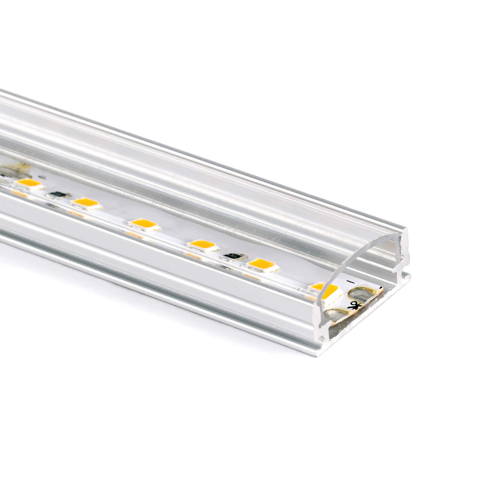 Binario In Alluminio Per Strisce LED Fino A 12 Mm, 2 M - Foto 2