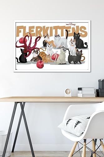 Miniatura 81 de Trends International Marvel The Marvels - Póster de pared de flerkittens, 34 pulgadas de largo x 22.4 pulgadas, versión enmarcada plateada Versión
