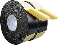 Vista 14 de ToLanbbt Cinta Aislante de Espuma de Alta Densidad Tira de Goma Adhesiva, Sello, Cinta Aislante de Puerta Burlete, Impermeable, HVAC, Tuberías