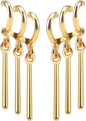 Zoro Earrings One Ear Piercing for Men Zoro Cosplay Earrings for Anime Lovers Anime Goods Jewelry Stainless Steel No Jewelry Gold