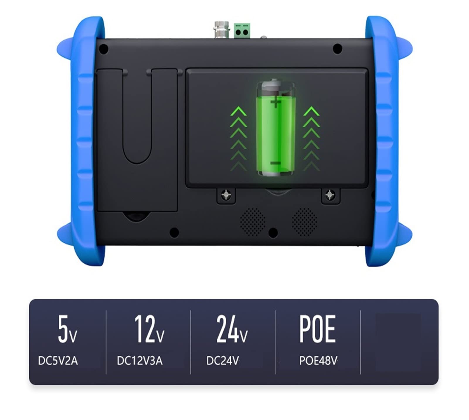 Tester CCTV, 7-calowy tester kamer Tester bezpieczeństwa CCTV Monitor, koncentryczny HD 4.0, obsługa kamery sieciowej H265/H264/MPEG4, moc wyjściowa 12 V