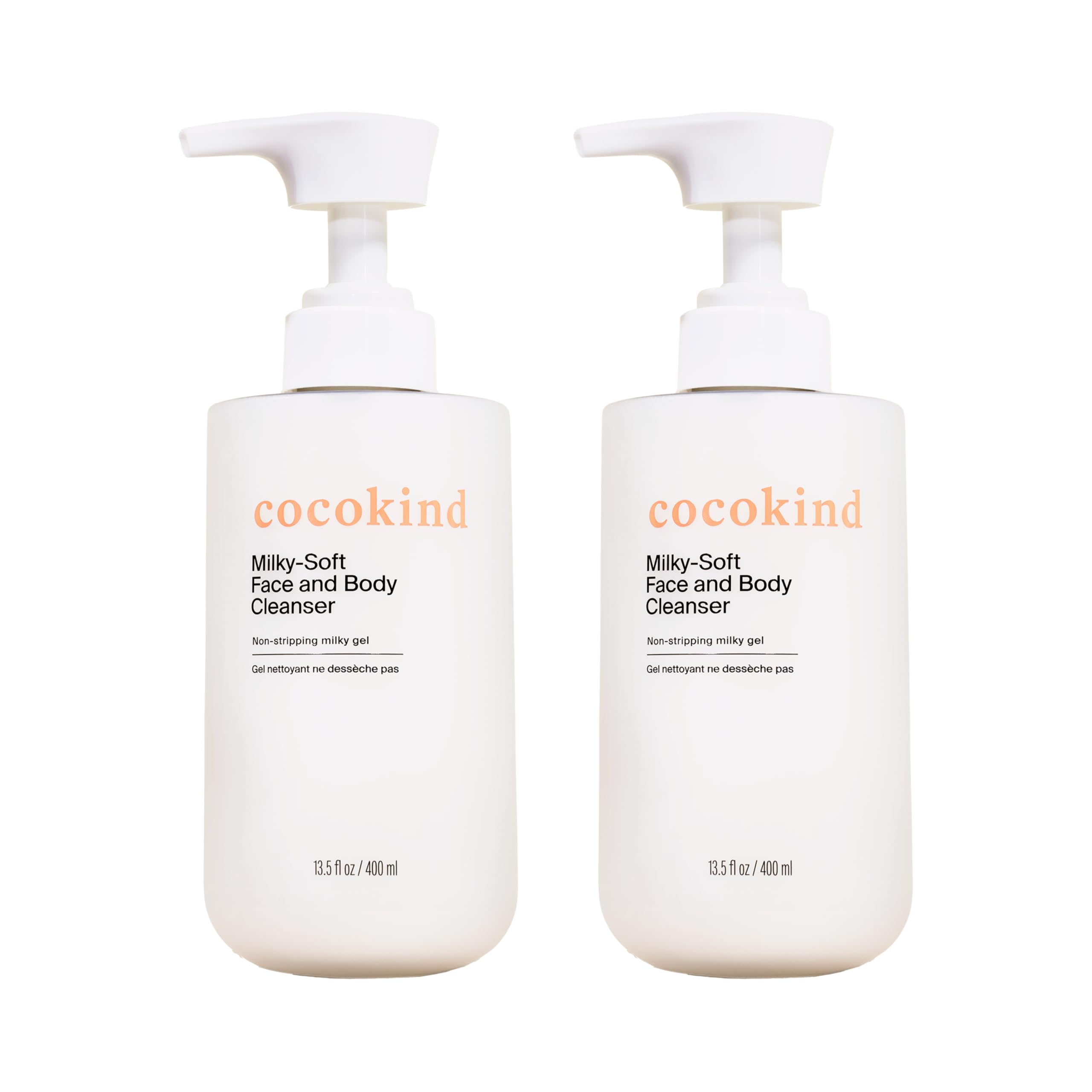 Cocokind Milky-Soft Face and Body Cleanser Hydrating Facial Body Wash for Sensitive Skin Gentle Cleanser with Ceramides Fragrance-Free