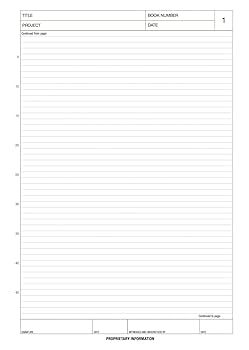 Logix Booksu00ae GLP Laboratory Notebook, A4, Section-Sewn, 5mm Scientific