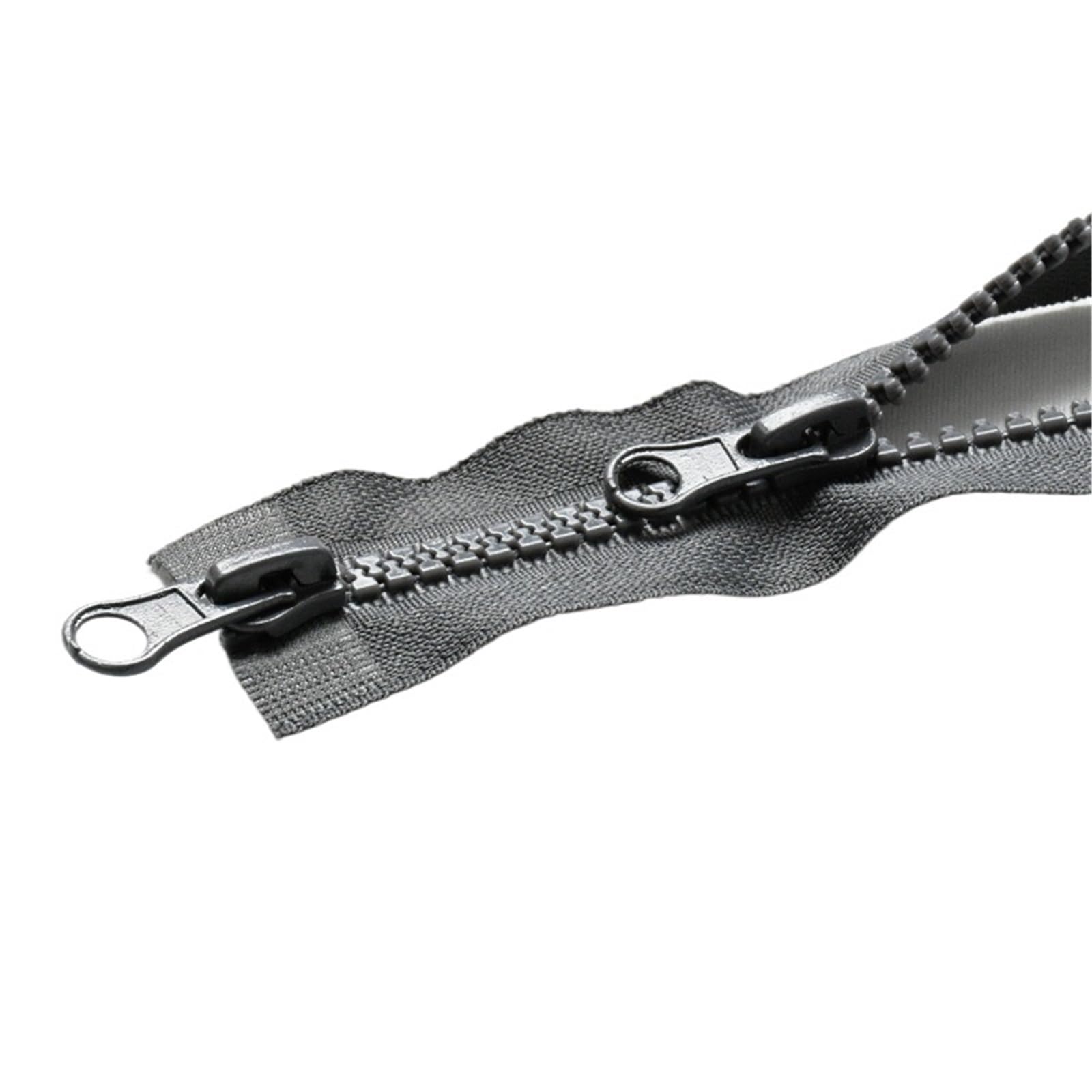 Zippers Sewing, 2-Way Separating Zipper Size 5 Resin Teeth 80cm Multicolor for Sewing(DepGrey)