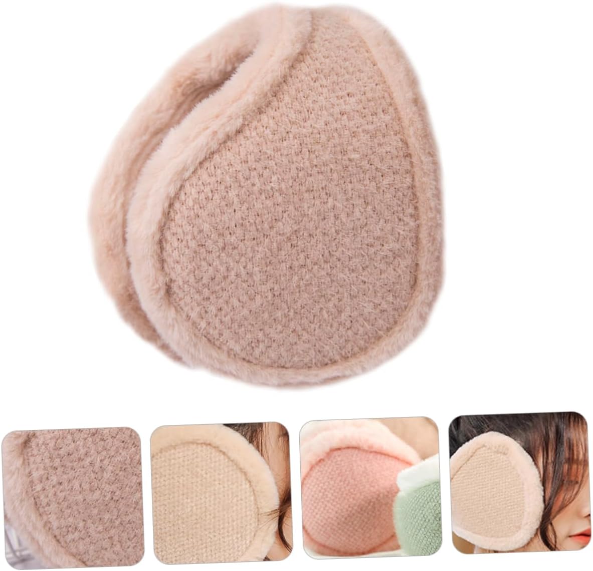 1Pc Cartoon Plush Ear Muffs for Winter Warm Earmuffs with Creative Folding Storage Unisex Ear Protectors for Men Women Durable Cute Design for Cold Weather Wear