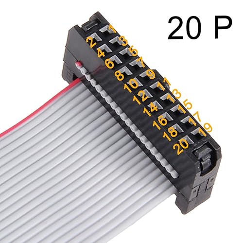 Miniatura 18 de uxcell IDC 16 pines conector plano cinta cable hembra longitud 11.8 in 0.079 in paso, 5 unids