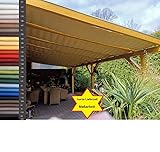 Thermo Sonnensegel für Terrassen und Wintergärten Beschattungen Seilspannmarkisen Seilspann-System Wintergartenbeschattung Zubehör Seilzug Sondergröße Beschattung 3-lagig effektiv