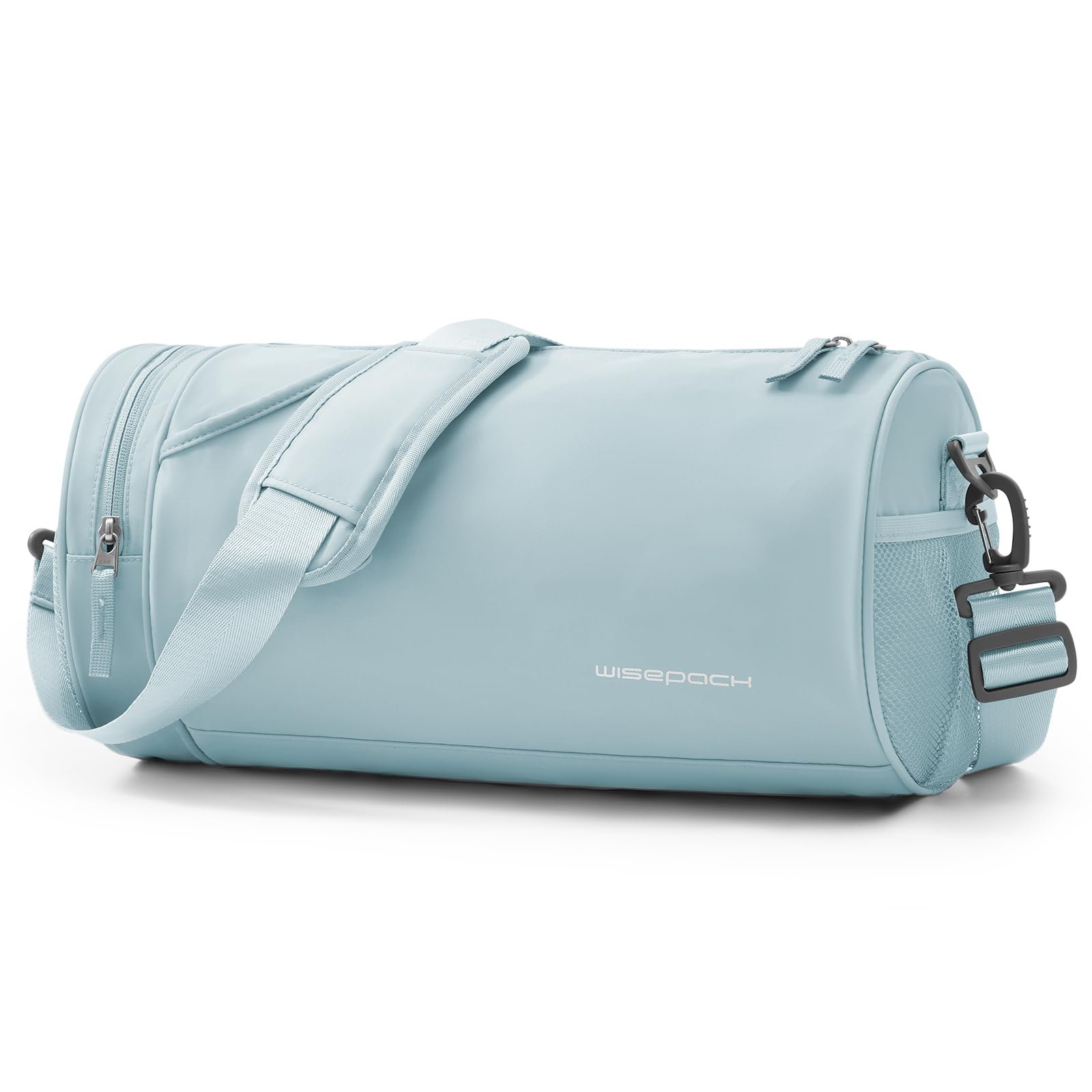 SZSYCNGym Duffle Bag with Shoe Compartment for Men Women Fitness Holdall Barrel Sports Bags Swimming Yoga Badminton Tennis Luggage Weekender Light Weight Dry&Wet Bags Blue