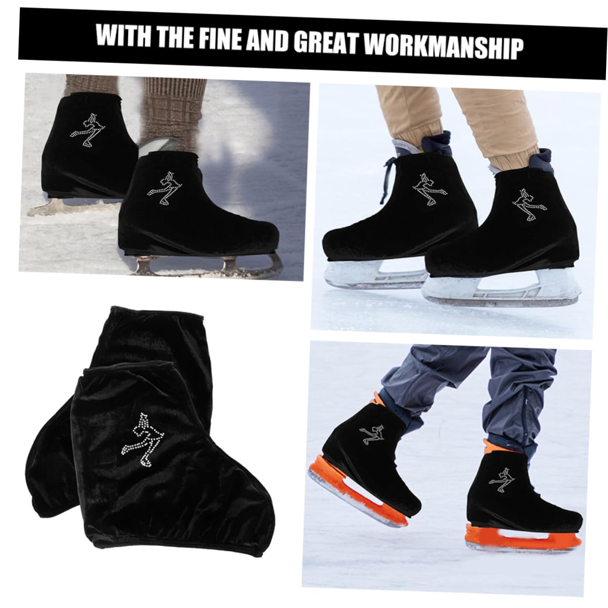 Yardwe Fundas para Patines Protectores de Patines artísticos Protectores para los Dedos de los Patines Protecciones Skate Accesorios útiles para Patinadores Accesorio de Patinaje