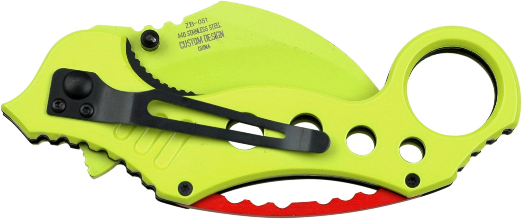 Amazon.com : Z Hunter ZB-051GR Karambit-Style Spring Assist