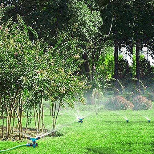 image for Psinzmk Garden Sprinkler for Yard - 360 Degree Rotating Lawn Sprinkler