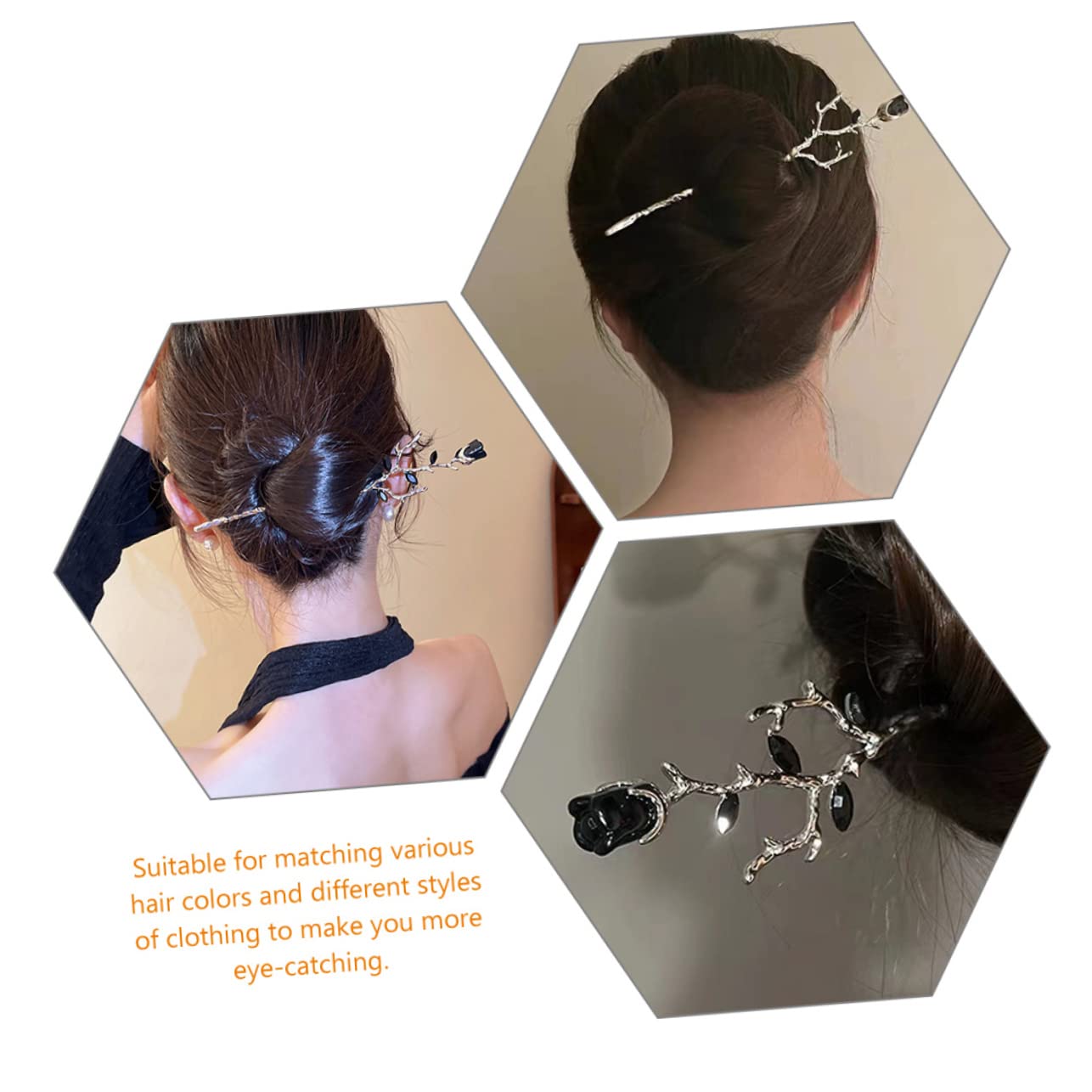 FOMIYES 8piezas Horquillas Para Moño Diseño Para Peinados De Mujer Accesorios Cabello Elegantes
