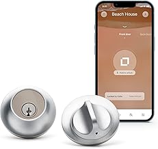 Level Lock Smart Lock Touch Edition - Smart Deadbolt for Keyless Entry Using Touch, Key Card or Smartphone, Bluetooth Lock, Compatible with Apple HomeKit, Satin Chrome