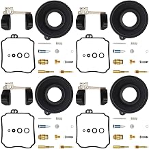 4-Pack Carburetor Carb Rebuild Repair Kits Replacement for Yamaha XVZ1300A XVZ13A Royal Star 1996-2001