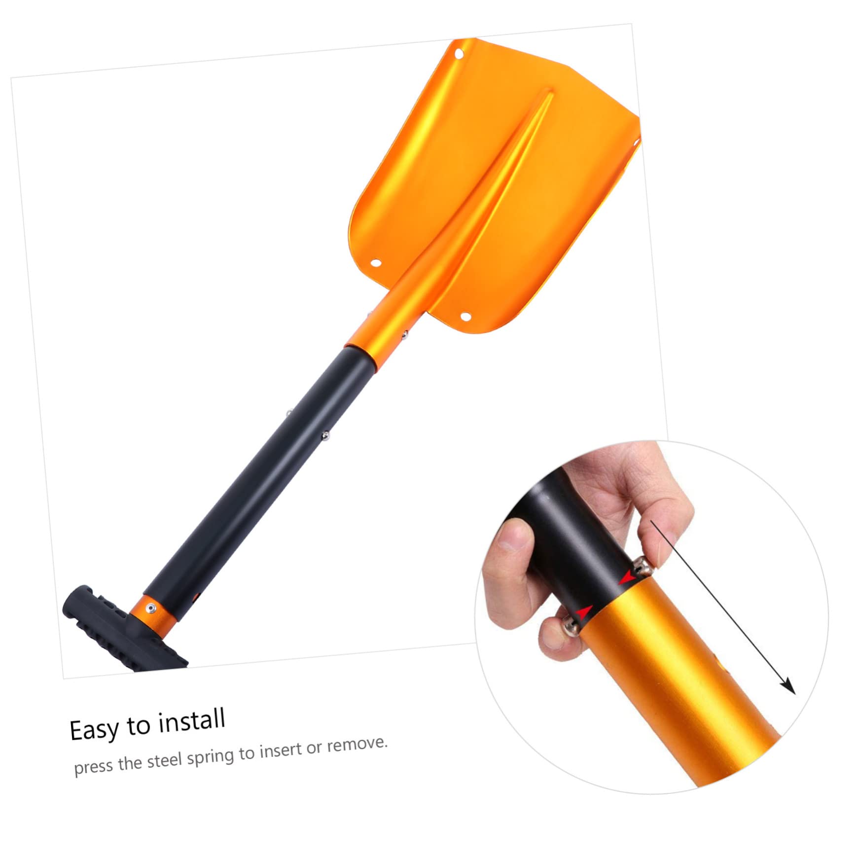 BESPORTBLE 1pièce Pelle De Neige Pliable pour Voiture Outil De Déneigement Extérieur Léger Et Portable pour Voyage