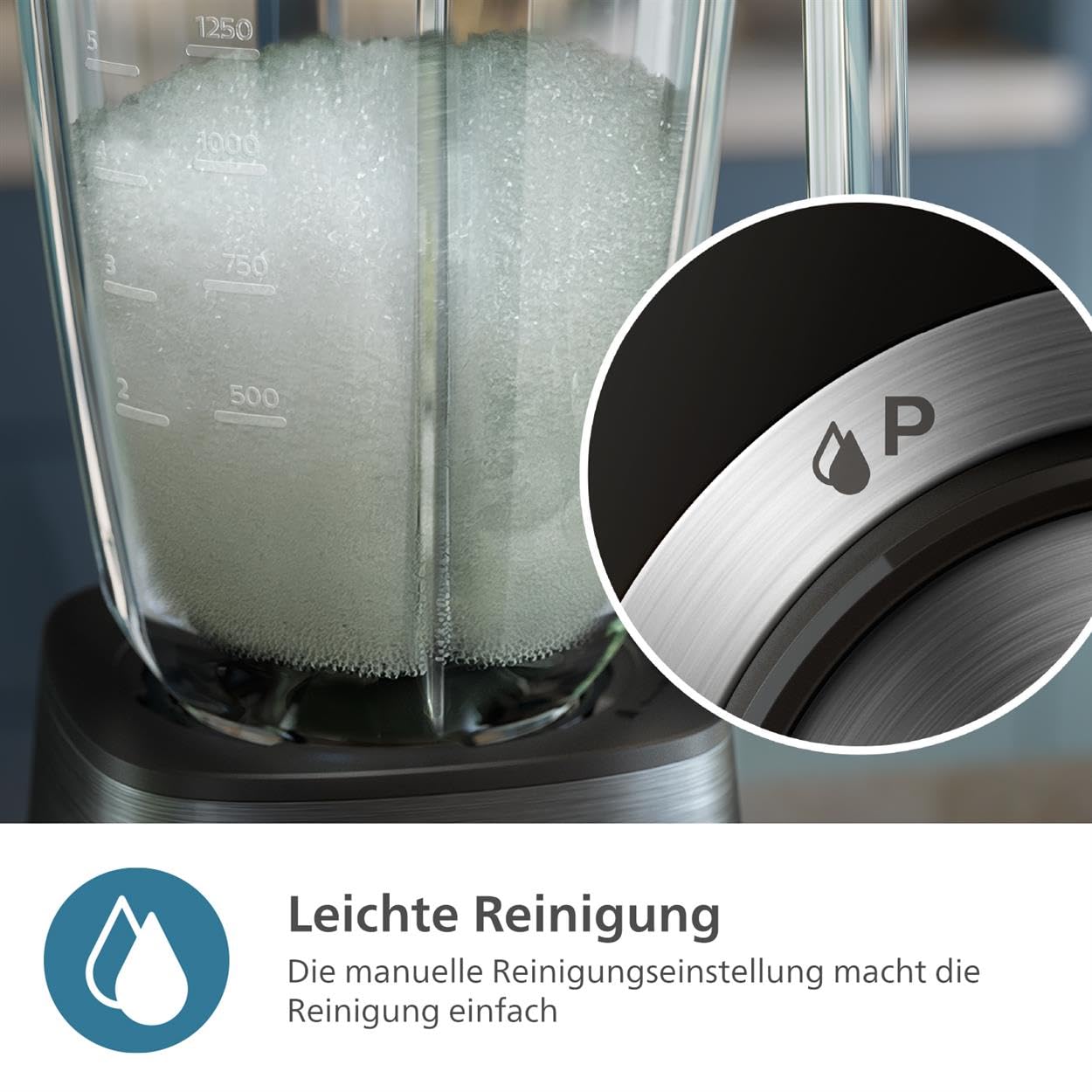 Philips 5000-Serie Standmixer 1200 W 2L ProBlend Plus Schwarz HR3031/00