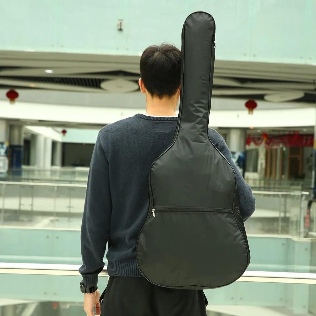 Guitar Storage Bag Nylon Acoustic Performance Soft Shell Sleeve With Adjustable Strap