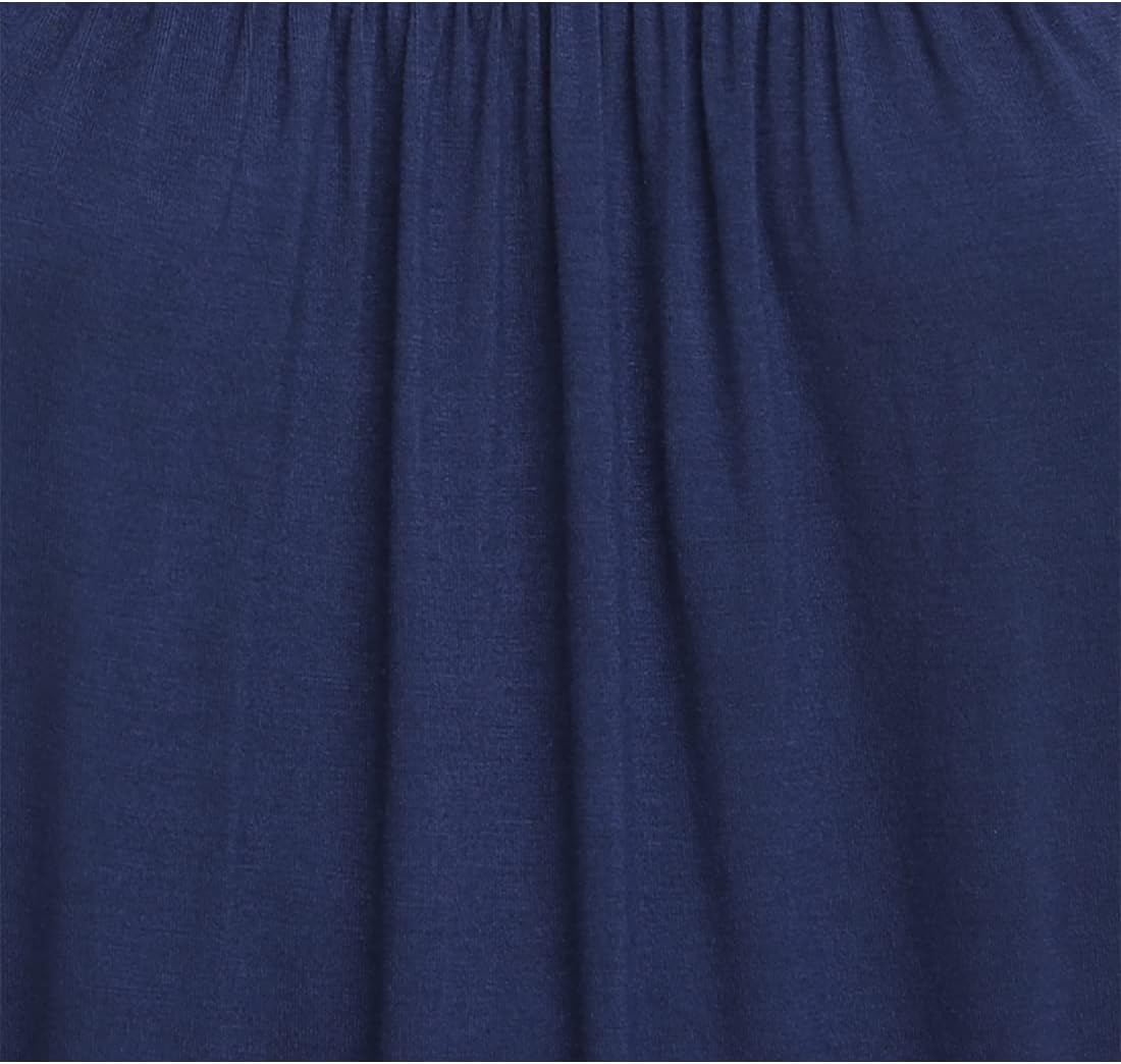 Womens Summer Cold Shoulder Tunic Tops Sexy Casual Short Sleeve Scoop Neck Lace Pleated T Shirts Blouse - Image 5