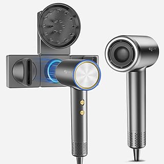 High Speed Ionic Hair Dryer with Wall Mount Holder Magnetic - Professional Blow Dryer 110,000 RPM Brushless Motor for Fast...