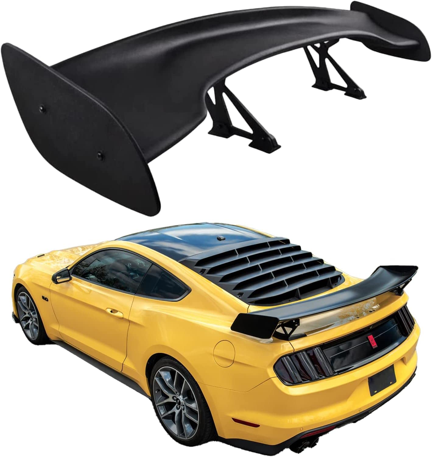 Alerón Trasero Ajustable Universal Estilo Fibra De Carbono - MTD, Para Sedán, Cupé, Hatchback Y Convertible