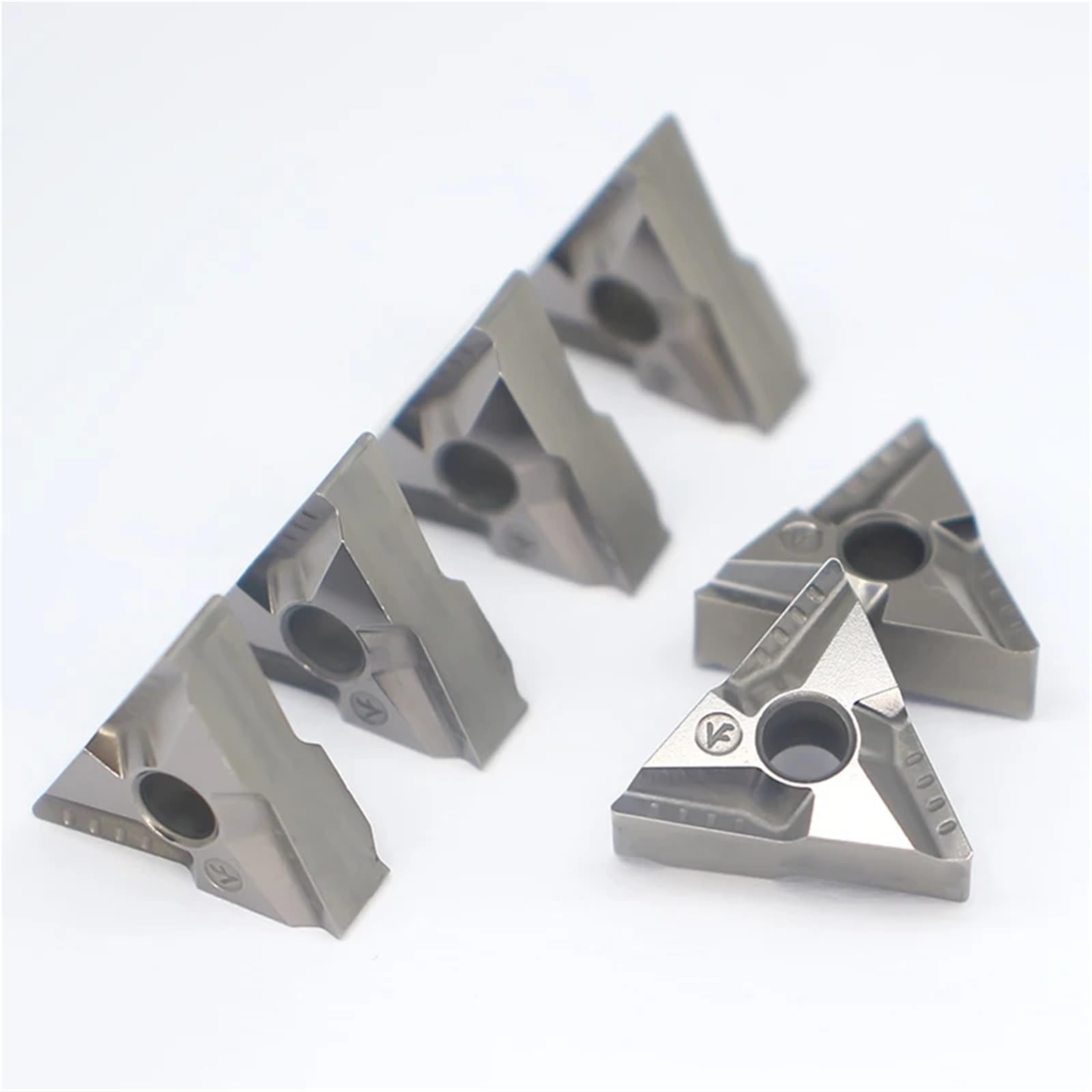 10PS TNMG1604 TNMG160408 Cermet Inserto Herramientas De Corte Torneado TNMG331 332 CNC Hoja Torno Metal Para Acero Alto Acabado(TNMG160404L-VF 3000)