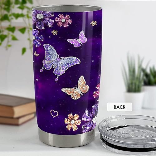 Vista 194 de SANDJEST Vaso de 20 onzas con diseño de águila con la bandera estadounidense, regalos para hombres y mujeres, vasos aislados de acero inoxidable