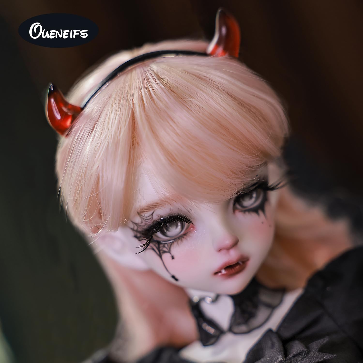 Oueneifs Satanibjd 1/4 Bjd Puppe Halloween Hexe Dämon Stil Dunkler Party Ball Gelenkpuppen Harz Spielzeug