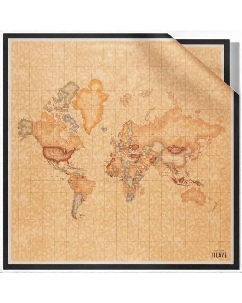 Alviero Martini 1A Classe Foulard stampa Geo Classic in seta 50 x 50 BLACK