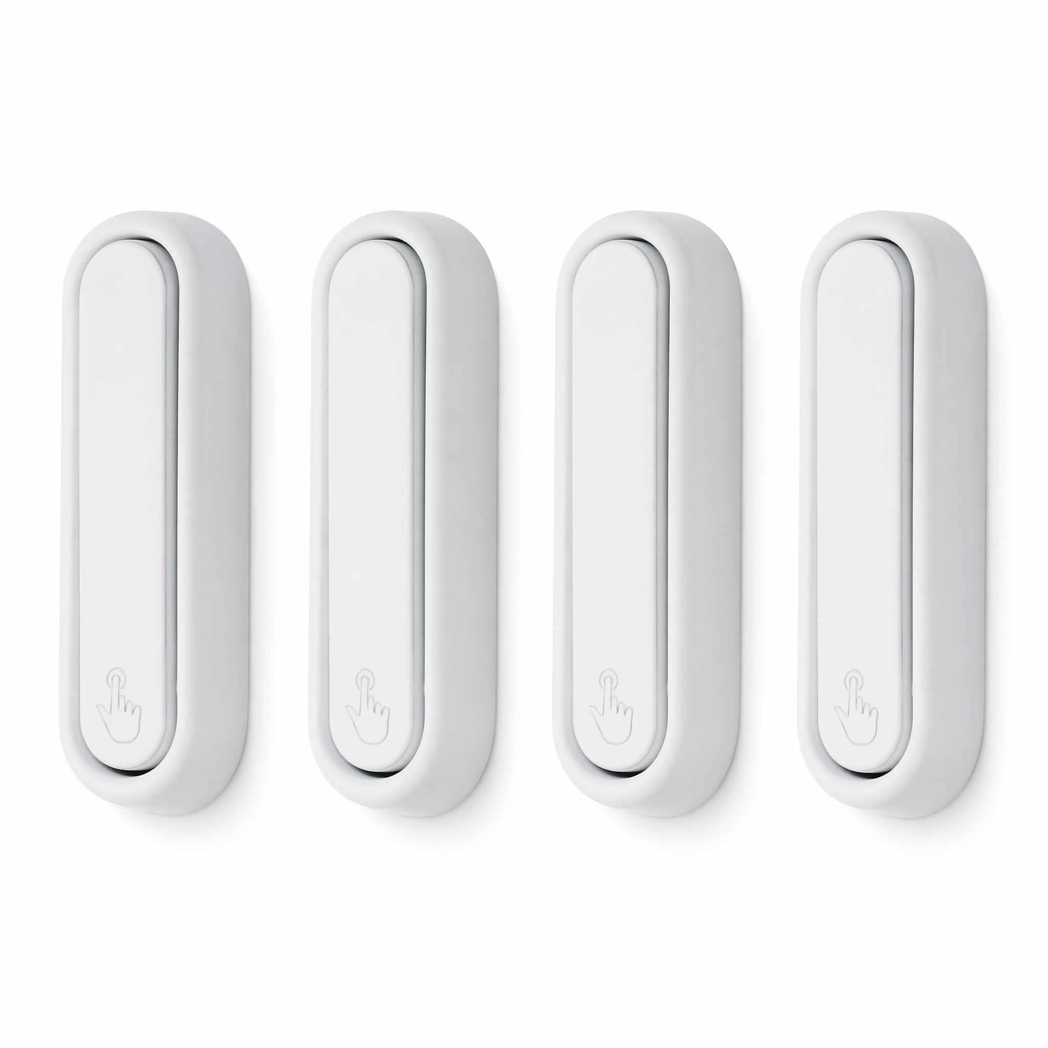 Maslasee 4-Pack Black Foldable Wall Hooks, Heavy Duty Zinc Alloy Flip Down Coat Hooks Wall Mounted for Hanging Coat, Bag, Towel, Key, Space Saving for Bathroom, Kitchen, Hallway (White)
