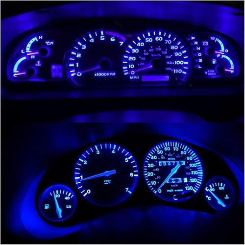 Miniatura 6 de 20 bombillas LED T5 para salpicadero, chipsets 3030, 74, 37, 27, 17, 2721, reemplazos para puerta interior, cúpula de instrumentos, panel de