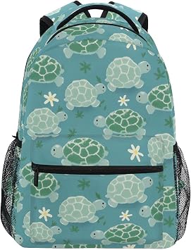 Turtle Tortoise Cute Backpack for School Bag Boys Girls Rucksack Travel Secondary School Bags Lightweight Casual Daypack