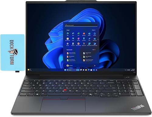 Lenovo ThinkPad E16 Gen 1 - Laptop empresarial de 16.0 pulgadas, pantalla WUXGA IPS de 300 nits (AMD Ryzen 5 7530U 6-Core 2.00GHz, 16GB RAM, 1TB