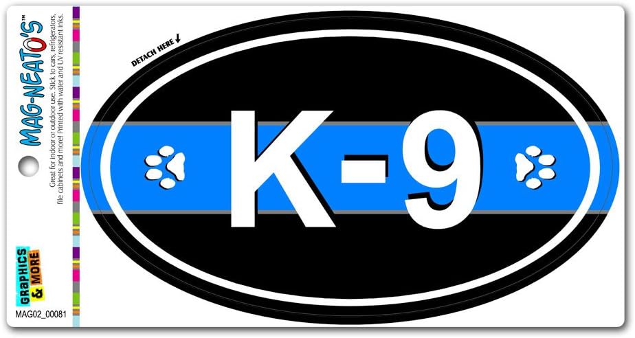 Thin Blue Line K-9 Unit License Plate Frame - Police Support Tag Holder