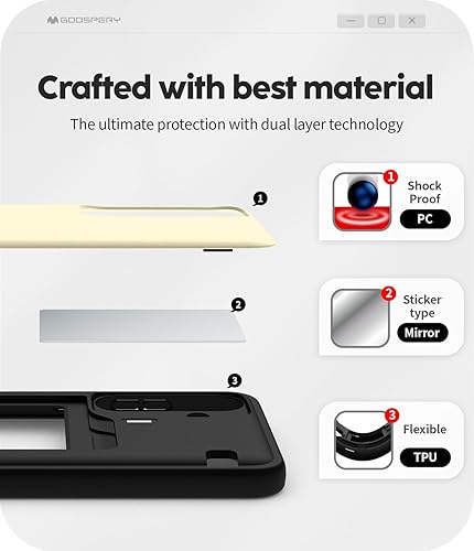 Miniatura 313 de GOOSPERY Parachoques magnético para puerta compatible con Galaxy S23, tarjetero tipo cartera, cierre automático, protección de doble capa resistente