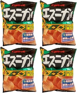 【4袋 まとめ買い】 エスニカン ポテトチップス 50g × 4袋 復刻版 香港より上陸 ホット＆スパイシー ポテチ
