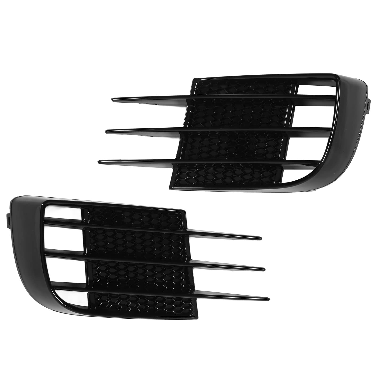 Copertura Griglia Fendinebbia, 1 Paio di Paraurti Anteriore Nero Lucido Copertura Griglia Fendinebbia Sostituzione Cornice Cornice Fendinebbia per 6 MK6 GTD 2008‑2013