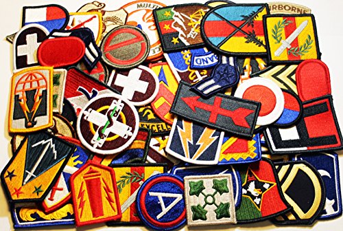 Mixed Lot of 60 Assorted US Army & Air Force Military Patches