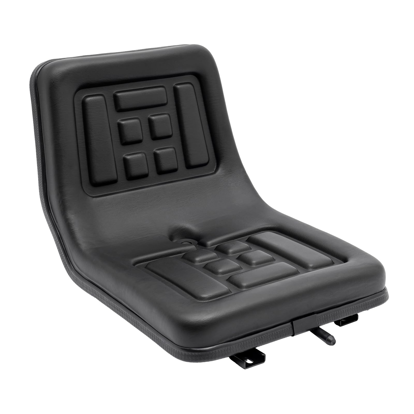 Sedile universale per trattore con rivestimento in PVC - Sedile da trattore imbottito con capacità di carico 100 kg, regolabile di 15 cm, telaio in acciaio resistente alla ruggine per trattore