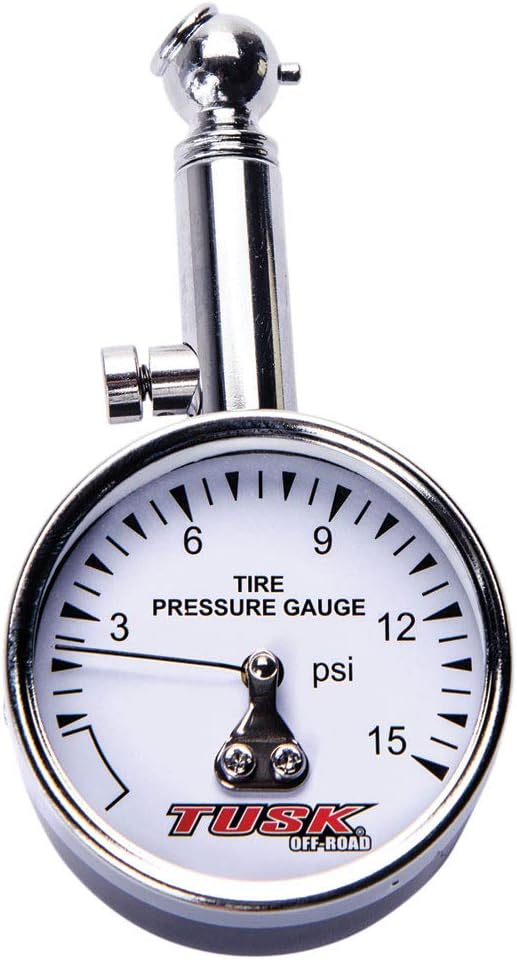 Tusk Low Pressure Dial Tire Gauge – Accurate PSI Measurement for ATV, UTV, and Motorcycle Tires