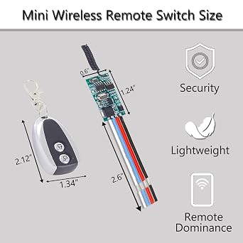 12V 3A Wireless Remote Switch Remote Light Switch